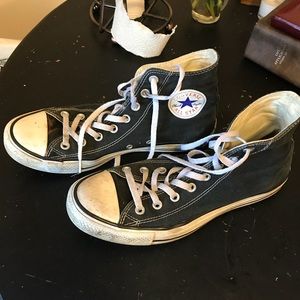 Black high-top Converse